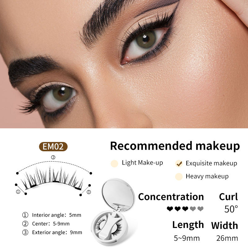 Magnetic False Eyelashes Integrated Storage Box Glue-free Magnet False Eyelashes Natural Makeup Tools With Applicater Magnetic False Eyelashes Integrated Storage Box Glue-free Magnet False Eyelashes Natural Makeup Tools With Applicater